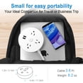 thumbnail image 4 of Power Strip Surge Protector with USB,5 Feet Long Cord with 4 AC Outlets and 2 USB Charging Ports, Overload Protection Outlet Extender, Compact for Smartphone Tablets Home, Office, Hotel,900 Joules, 4 of 6
