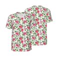 thumbnail image 6 of Rocae Flower for Breathable Men's Baseball T-Shirt Fashionable Casual Baseball Jersey, Moisture-wicking Sportswear 3X-Large, 6 of 9