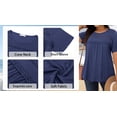 thumbnail image 6 of WellSize Lace Plus Size Women Blouses Casual Tunic Boho Tops Crew Neck Short Sleeve Shirts Trendy Summer Blouses, 6 of 9