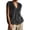 #01Gray, variant on Womens Solid Fuzzy Knit Vest V Neck Button Front Sleeveless Cardigan Loose Fit Knitted Waistcoat Casual Layering Sweater Vest Gray 2XL