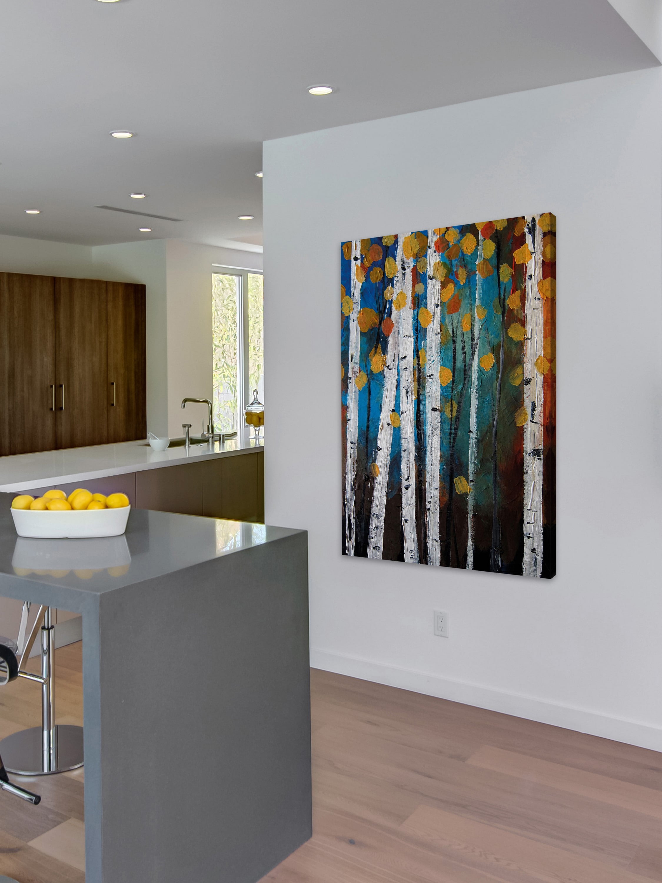 "Autumn Trees" Painting Print on Wrapped Canvas