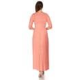 thumbnail image 5 of SR Women's Casual Wrap Floor Length Maxi Dress, Medium, Peach, 5 of 5