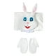 thumbnail image 1 of Disfraz de fiesta de Pascua con capucha, mono, pijama, disfraz de conejo de Pascua blanco para niños L, 1 of 9