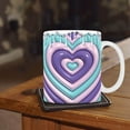 thumbnail image 4 of EUDIDV Decorative Ceramic Mug Three-dimensional Visuals Effects Mugs Valentine's Day Heart Ceramic Coffee Mark Cup Couple Water Cup For Him Or Her Gift Large Ceramic Mug, 4 of 5