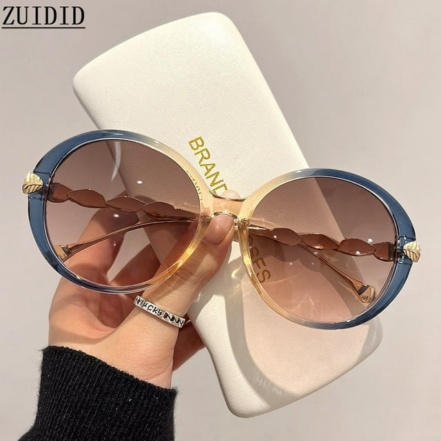 Lunettes de Soleil Rondes pour Femmes 2023 Lunettes de Luxe Mode Vintage Rétro Lunettes de Soleil Femme Gafas de Sol Mujer comme sur l'Image Chine