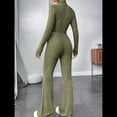 thumbnail image 4 of Conjunto de Pijama de Larga para Mujer, Conjunto de Pijama Informal de 2 Piezas, Ropa de Dormir de Otoño Verde L, 4 of 8