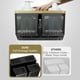 thumbnail image 3 of Organizador de baño de plástico Shower Caddy BYUNER para dormitorio, negro y dorado, 3 of 9
