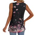 thumbnail image 6 of JTZGDY Womens Tank Tops 2025 Flowy Peplum Tops for Women Cute Summer Floral Printed Dressy Sleeveless V Neck Babydoll Tank Tops Multicolor#12 S, 6 of 10