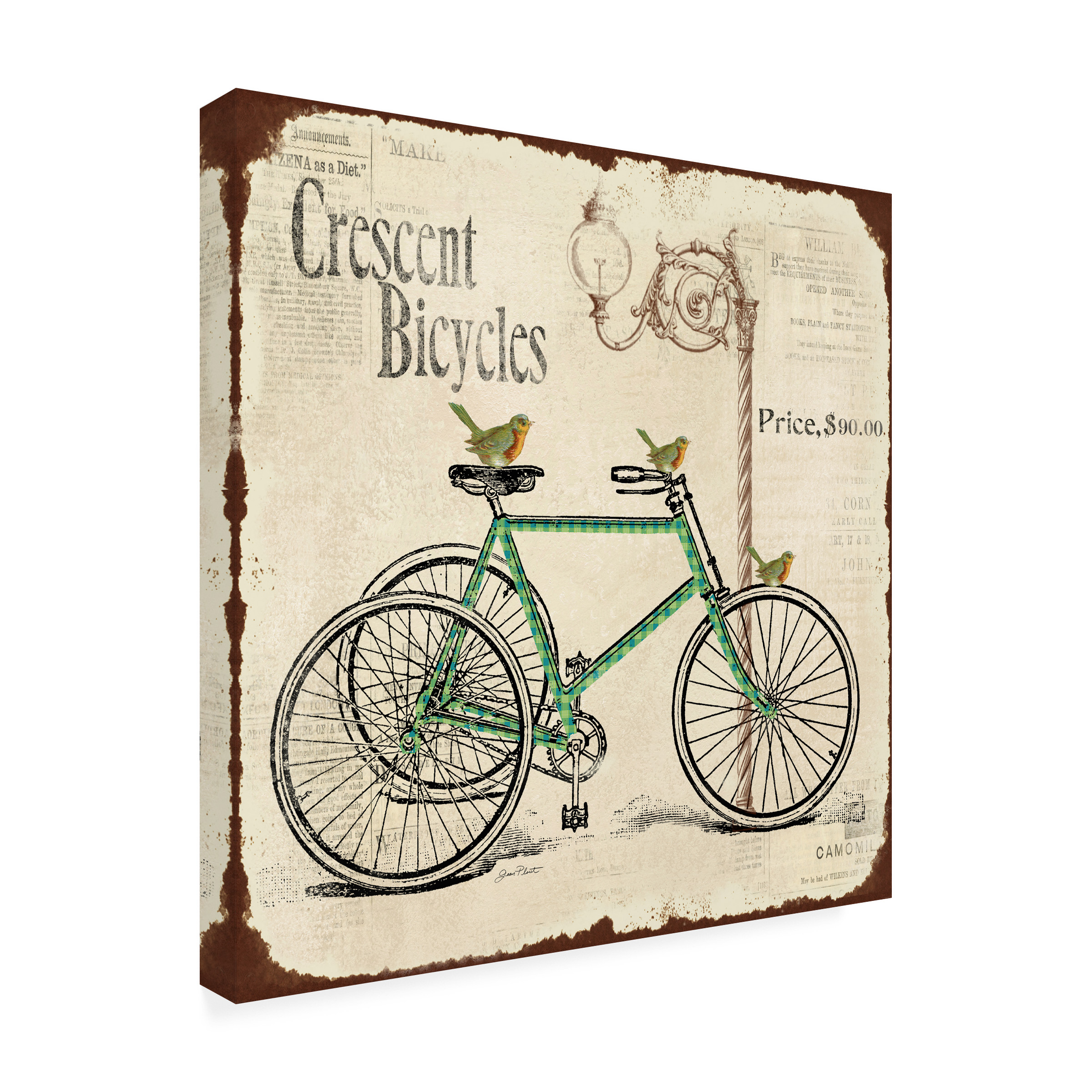 Trademark Fine Art 'Bike 1' Canvas Art by Jean Plout
