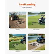KFFKFF Drag Harrow, 66 Span Towable Drag Harrow, Q235 Steel Driveway Leveler with Modifiable Bars & Pin Hitch, Can Hold up to 50 lbs, Tractor Driveway Harrow Suitable for ATVs, UTVs