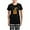 With Checker Pant, variant on - Halloween Letter B Witch Monogram Women's Dark Paj - Women's Short Sleeve Print T-Shirt and Pants Dark Cotton Pajama Set
