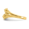 thumbnail image 4 of 14K Yellow Gold Ring Band Themed Double Dolphins, 4 of 5