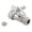 Chrome, variant on Kingston Brass CC44452X 5/8-Inch O.D. Comp x 1/2-Inch O.D. Comp Quarter-Turn Straight Shut-Off Valve in Polished Brass