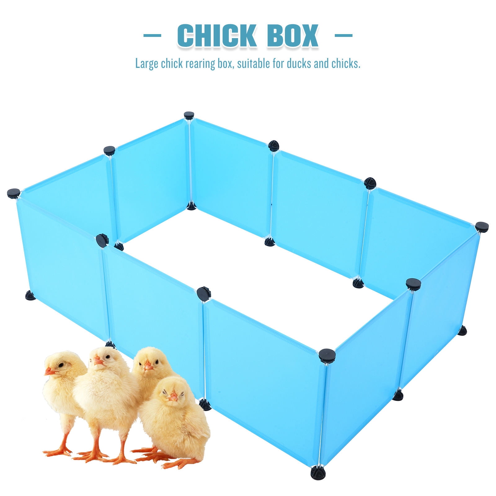 RENACLIPY 20-Piece Sky Playpen with Rectangular Panels, Pet Play Yard Enclosure for Small Dogs and Pets