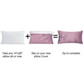 thumbnail image 5 of Home Soft Things Textured Velvet 2 Piece Pillow Shell Set - Mauve Shadows - 14" x 26", 5 of 5