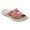 Pink, variant on JeashCHAT Summer Womens Slide Sandals Slip On Thick Cushion Slippers Flat Sandals for Women Casual Breathable Open Toe Sandals Beach Sandals (White)