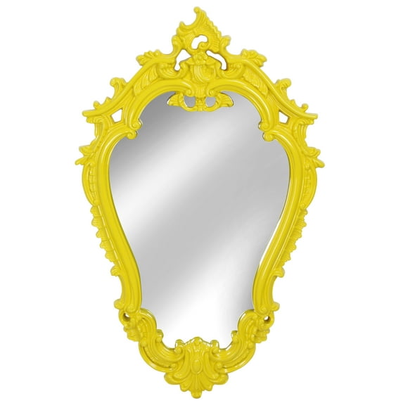 GwG Outlet Home Vibrant Yellow Victorian Framed Mirror