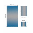 thumbnail image 4 of Blue Grey Ombre Towel Set of 3, Soft Microfiber Bath Towels, Hand Towel, Washcloths, Gradient Contemporary Abstract Art Quick-Dry Absorbent Towels for Bathroom Kitchen Hotel Beach Gym Spa, 4 of 7