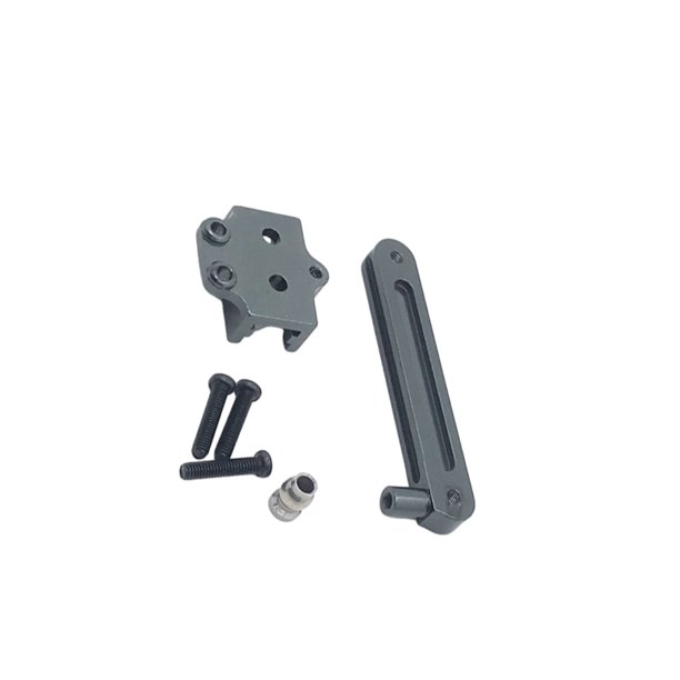 Vogacara Servo protector de dirección completo para 1/12 WLtoys 12428 12423 FY-01/02/03 Dirección brillante y duradera Kits de construcción modelo Titanio