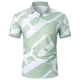 thumbnail image 1 of Camisas Para Hombre Camisa informal de primavera de verano corta Men's de manga y costura de blusa de Men (Mint Green, S), 1 of 6
