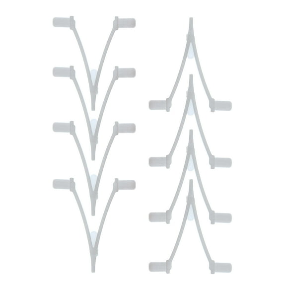 U.S. Pool Supply Pool Butterfly V Clips, Pack of 8 - Plastic Pool Accessory Replacement Clips for Handles on Skimmer Nets, Leaf Rakes, Brushes, Vacuum Heads, Jet Vacuums - Standard Pole Attachment