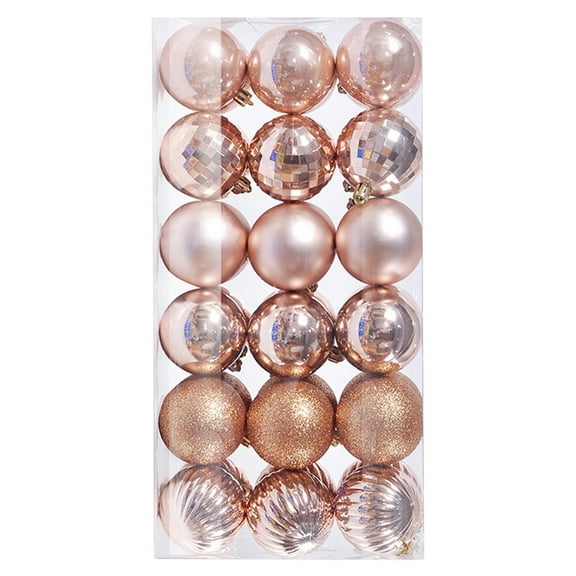 36 Piece Shatterproof Christmas Ornaments Set for Festive Xmas Tree and Holiday Party Decoration Hangs