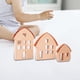 thumbnail image 1 of Bloques de construcción de madera CUTICAT 3 piezas Casa adornos juego de manualidades, 1 of 8