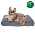 thumbnail image 4 of FurHaven | Cooling Gel Ultra Plush Luxe Lounger Pet Bed for Dogs & Cats, Gray, Medium, 4 of 12