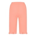 thumbnail image 5 of Audhol Womens Shorts Casual! Womens Casual Loose Elastic Waist Cotton Trouser Cropped Wide Leg Pants Summer Shorts Women Rose Gold M, 5 of 5
