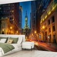 thumbnail image 2 of Peel and Stick Wallpaper Waterproof Philadelphias City Hall dusk Wall Mural Decor Self Adhesive and Removable 69in x 98in, 2 of 8