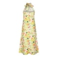 thumbnail image 5 of IROINNID Women's Sleeveless Halter Dress V-Neck Summer Cross Halter Neck Cut Out Backless Flowy Maxi Dress Halter Graphic Prints Dress, 5 of 9