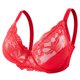 thumbnail image 2 of Bralettes De Encaje Posición Alta Del Corazón Sujetador Push Up Ropa Interior Cómoda Y Transpirable Para Mujer 40/90E Hierro Rosa, 2 of 6