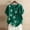 Green, variant on Ichuanyi Womens Shirts , Women's Summer Casual Round Neck Short Sleeve Flower Printing Loose Shirt Tops