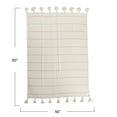 thumbnail image 6 of Main + Mesa Striped Cotton Throw Blanket with Tassels, 6 of 6
