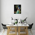 thumbnail image 6 of Peacock Wall Art - Room Home Bedroom Living Room Bathroom Kitchen Office Dining Room Wall Decor Peacock Blue Feather Print Canvas Art Wall Decor, 6 of 6