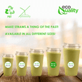thumbnail image 4 of [600 PACK] 20 oz Cups | Iced Coffee Go Cups and Sip Through Lids | Cold Smoothie | Plastic Cups with Sip Through Lids | Clear Plastic Disposable Pet Cups | Ideal for Parfait, Juice, Soda, Party Cups, 4 of 6