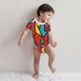 thumbnail image 3 of Kdxio Colorful Arrow Graffiti Pattern Pattern Unisex Baby Cotton Short Sleeve Bodysuits-18 Months, 3 of 5