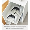 thumbnail image 3 of Yamazaki Home Video Game Storage Cabinet, White, Steel, 3 of 7