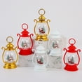 thumbnail image 3 of kiskick Santa Claus Snowmen Vintage Battery Operated Christmas Lantern – Portable Home Decoration Flameless Electronic Candle Lamp Night Light, Party Supplies Gift, 3 of 8
