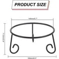 thumbnail image 2 of Ball Display Stand Black Iron Ball Stand Gazing Globe Stand Sphere Display Holder, 2 of 7