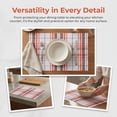 thumbnail image 6 of Unique Bargains Placemats Set of 6 Placemats for Kitchen Dining Table Washable Red, 6 of 7