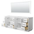 thumbnail image 3 of Wyndham Collection Wcf414184d-Cxsxx-M70 Strada 83" Double Free Standing Vanity Cabinet -, 3 of 7