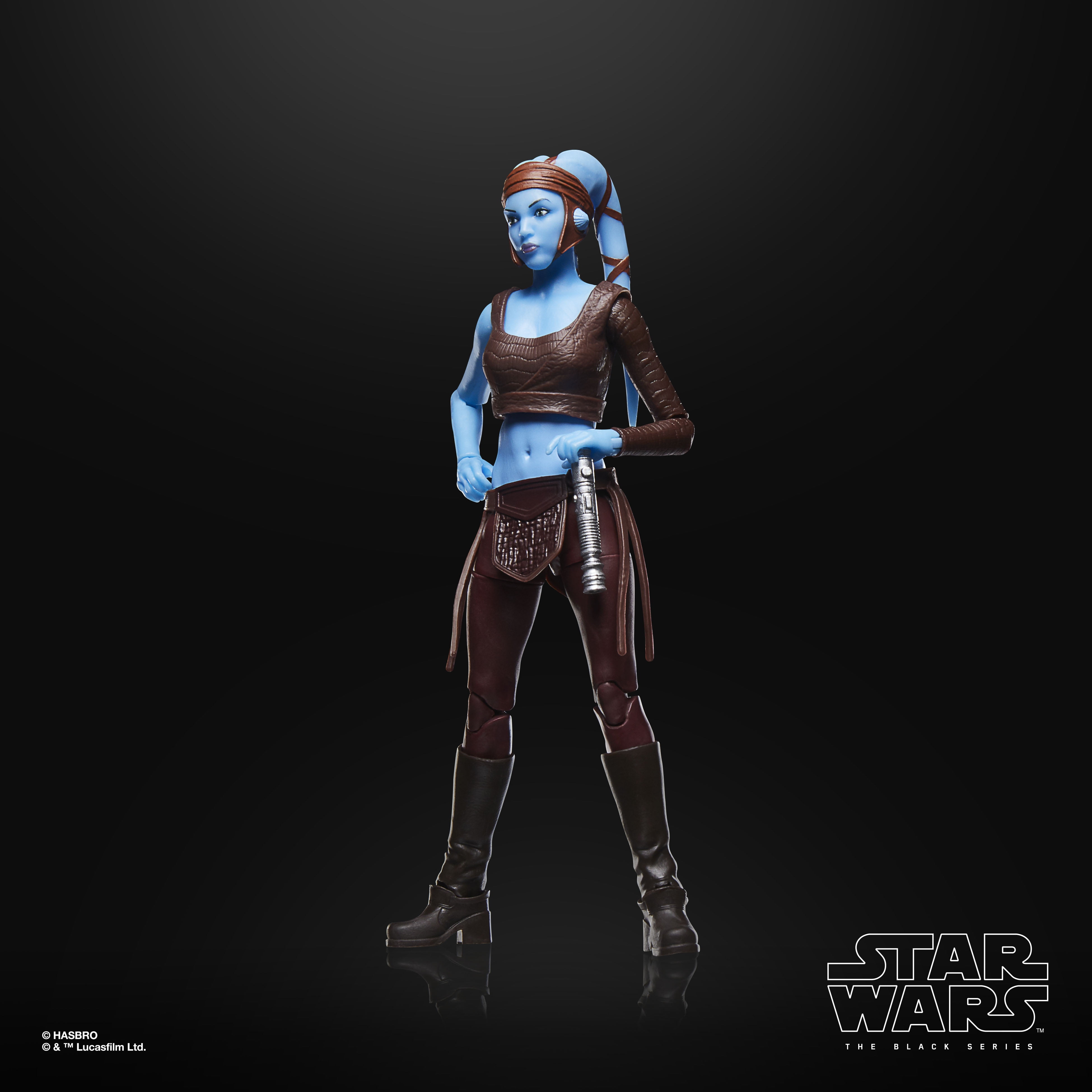 Star Wars The Black Series Aayla Secura 20th Anniversary Action Figure (6”)
