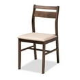 thumbnail image 4 of Bowery Hill 5-Piece Wood Dining Set in Beige and Dark Walnut Brown, 4 of 8