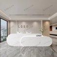 thumbnail image 1 of Beauty Salon Office Reception Desk Study Bar Writing Reception Counter Shop Restaurant Escritorios Office Furniture LJ50RT My Lux Decor Round, 1 of 9