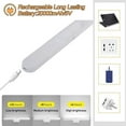 thumbnail image 5 of 2Pcs Wall Read Light, 28 LED Rechargeable Closet Lights with Adjustable Angle, Stepless Dimming and 3 Color Modes, Under Counter Lights for Kitchen, White, 5 of 8