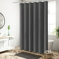 4 Pack Dark Drey Fabric Shower Curtain Liner 72" W x 72" H, Simple