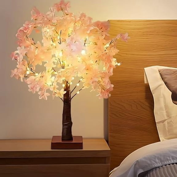 Cherry Blossom Tree Light, 24 LED for Home and Wedding Decor, 23.6 in