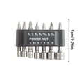 thumbnail image 5 of BQBQERT 7Pcs Hexagonal Socket Nut Driver Hexagonal Drill Bit Set Driver Socket Adapter for Hand Drill Electric Screwdriver, 5 of 8