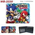 thumbnail image 2 of Cartera de Sonic The Hedgehog con diseño de dibujos animados, monedero plegable para hombre y mujer, tarjetero moderno, billetera corta plegable a la mitad, 2 of 5